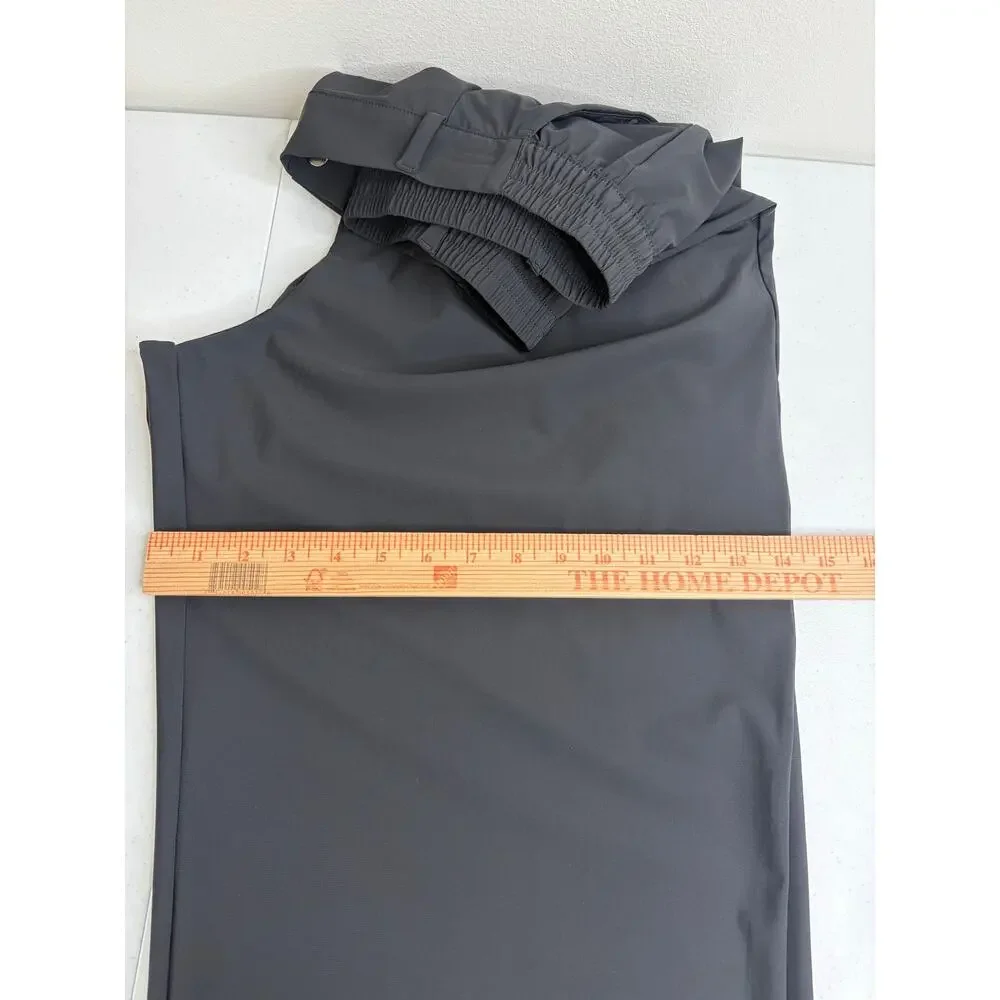 Old Navy Sleektech Wide Leg High Rise Go Dry Pants Sz L Black Athleisure Travel